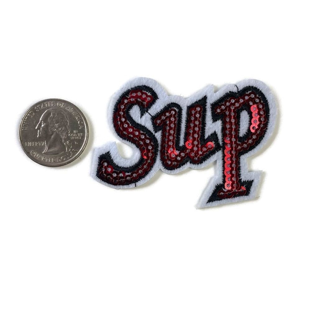 Sup Sequins Text Patch - Picture 2 of 3